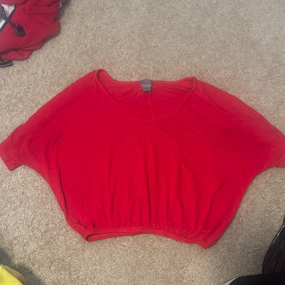 Olivia Rae Vibrant Scarlet Blouse
